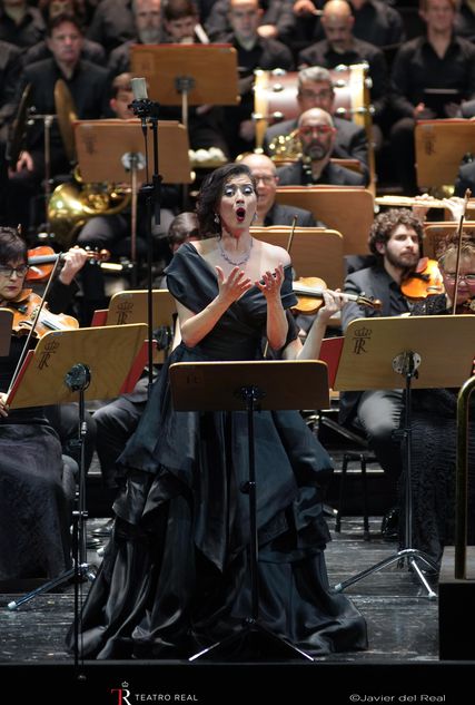 Lisette Oropesa as Amalia in I Masnadieri at Teatro Real