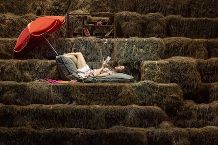 Lisette Oropesa as Adina (Elisir) in L'elisir d'amore at Opéra National de Paris