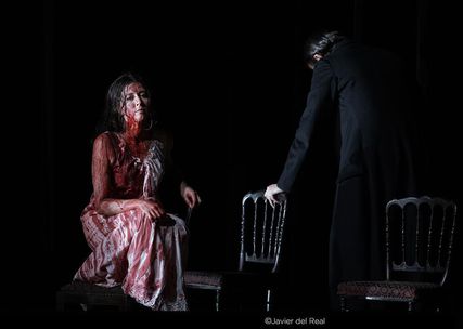 Lisette Oropesa as Lucia in Lucia di Lammermoor at Teatro Real