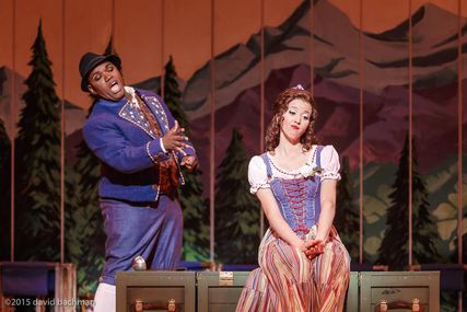 Larry Brownlee as Tonio and Lisette Oropesa as Marie in La fille du régiment at Pittsburgh Opera