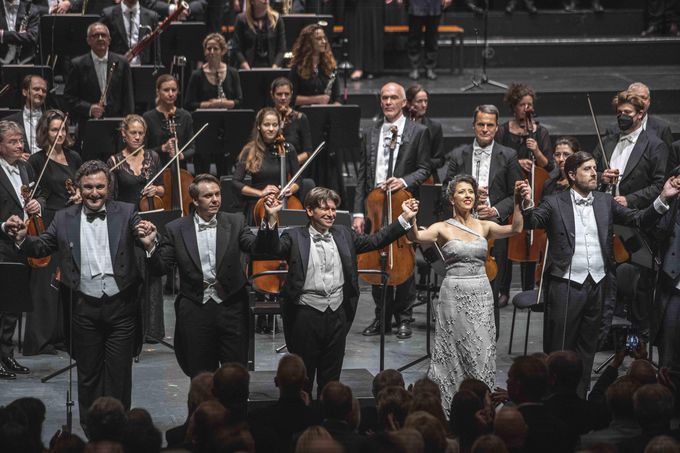 Lisette Oropesa, Ludovic Tezier, Daniele Rustioni, Roberto Tagliavini at 