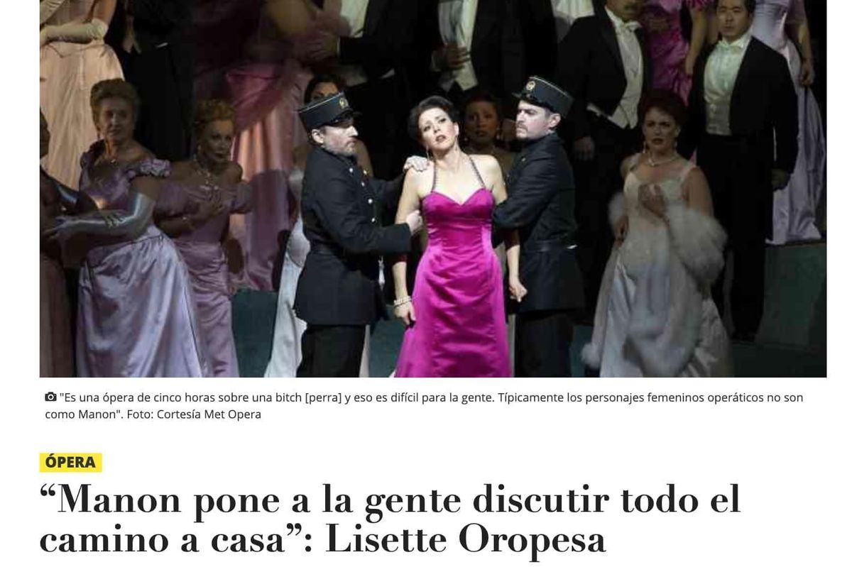 Lisette is interviewed in Revista Arcadia