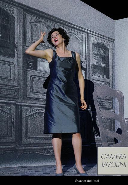 Lisette Oropesa as Fiorilla in Il Turco in Italia at Teatro Real