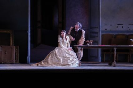 Lisette Oropesa as Violetta Valery in La traviata at Royal Opera House
