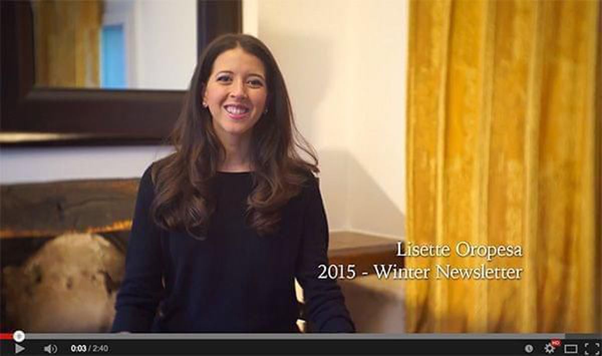 Lisette Oropesa in Paris for her 2015 Winter Newsletter