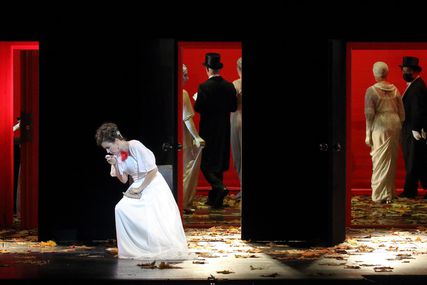 Lisette Oropesa as Violetta Valery in La traviata at Bayerische Staatsoper