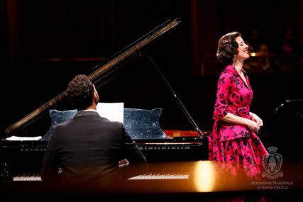 Lisette Oropesa as Soprano and Alessandro Praticò as Piano in Recital at Accademia Nazionale di Santa Cecilia