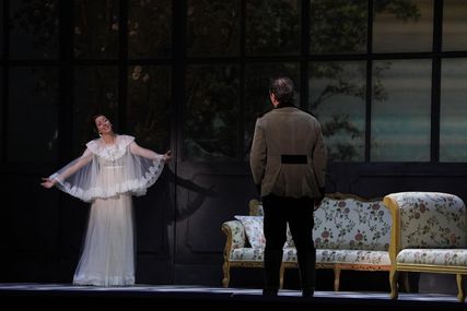 Lisette Oropesa as Violetta Valery in La traviata at Teatro dell'Opera di Roma