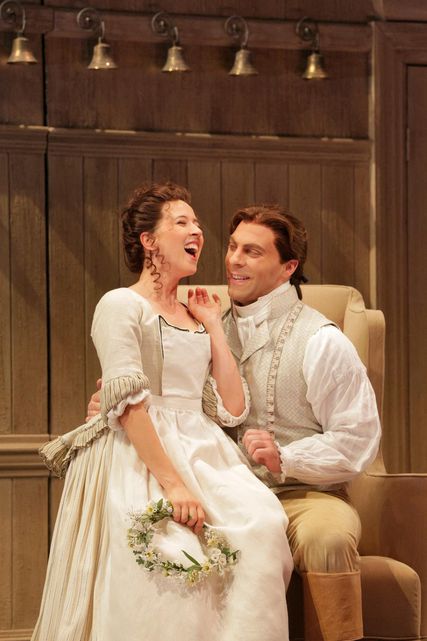 Lisette Oropesa as Susanna and Zachary Nelson as Figaro in Le Nozze di Figaro at Santa Fe Opera