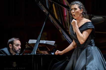 Lisette Oropesa as Soprano and Rubén Fernández Aguirre as Piano in Recital at Nachtigall Artists