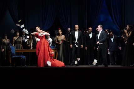Lisette Oropesa as Violetta Valery in La traviata at Teatro dell'Opera di Roma