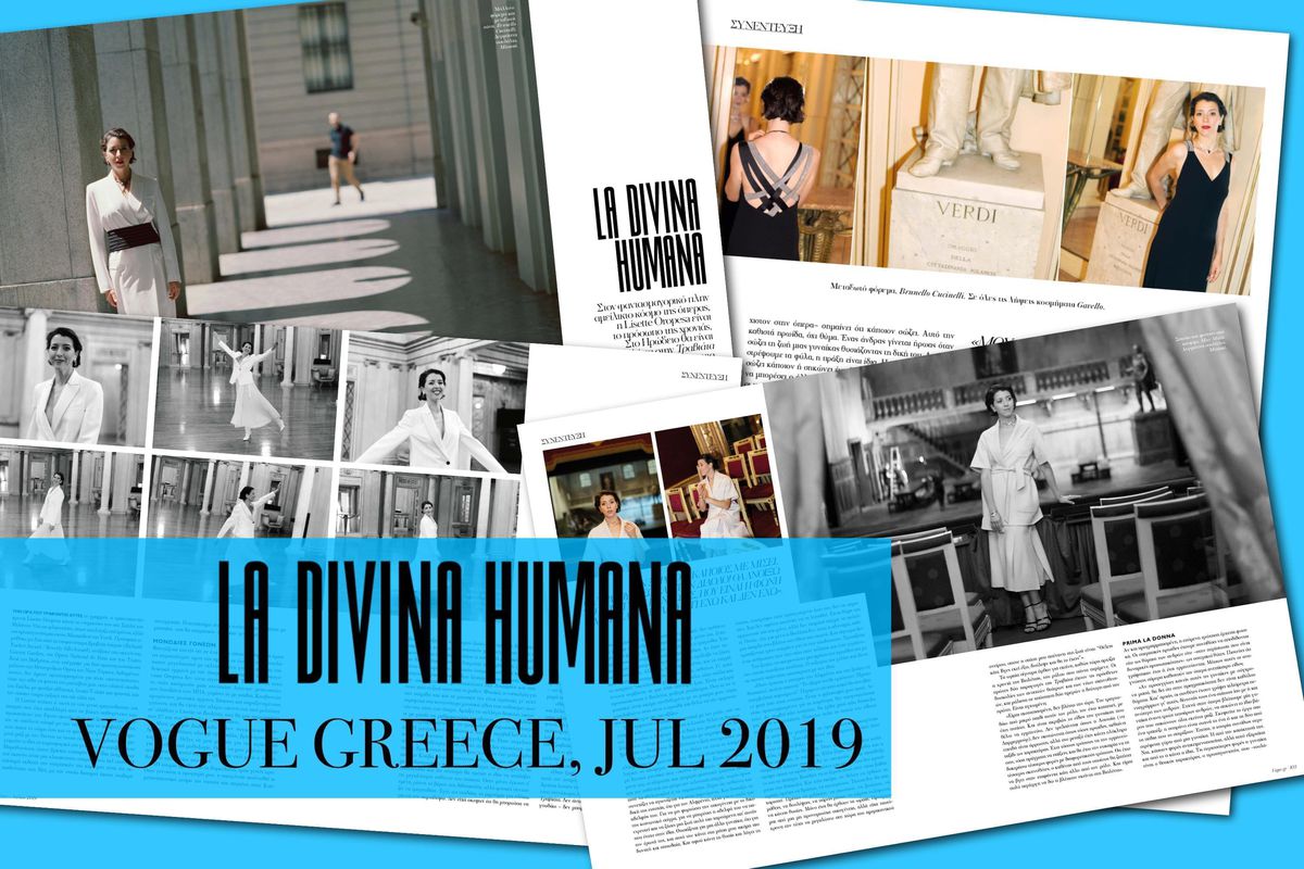 Lisette Oropesa is interviewed in the July issue of Vogue Greece