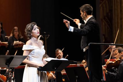 Lisette Oropesa as Elvira in I Puritani at Teatro di San Carlo