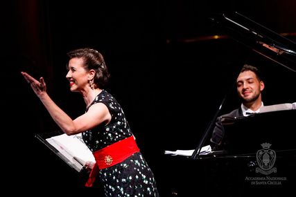 Lisette Oropesa as Soprano and Alessandro Praticò as Piano in Recital at Accademia Nazionale di Santa Cecilia