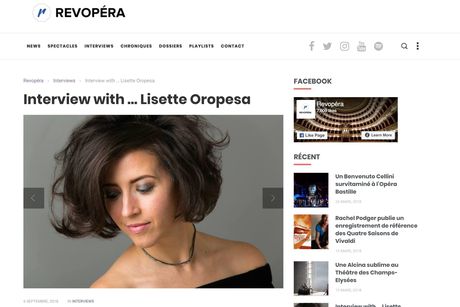 Lisette Oropesa interviewed in Rev Opera
