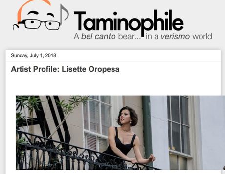 Lisette Oropesa interview with Taminophile
