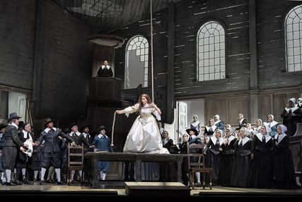 Lisette Oropesa as Elvira in I Puritani at Metropolitan Opera