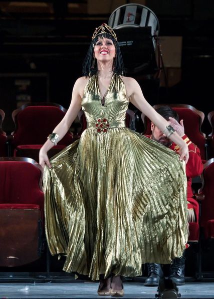 Lisette Oropesa as Cleopatra in Giulio Cesare at Michigan Opera Theatre