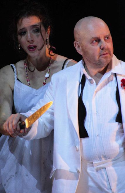 Lisette Oropesa as Ismene and Barry Banks as Mitridate in Mitridate, re di Ponto at Bayerische Staatsoper