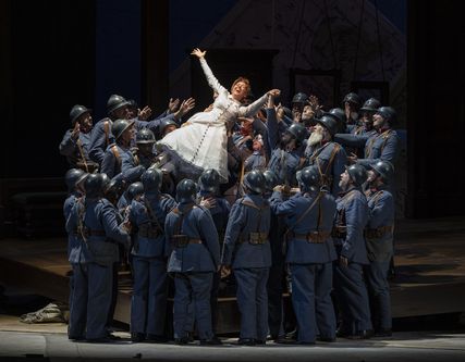 Lisette Oropesa as Marie in La fille du régiment at Lyric Opera of Chicago