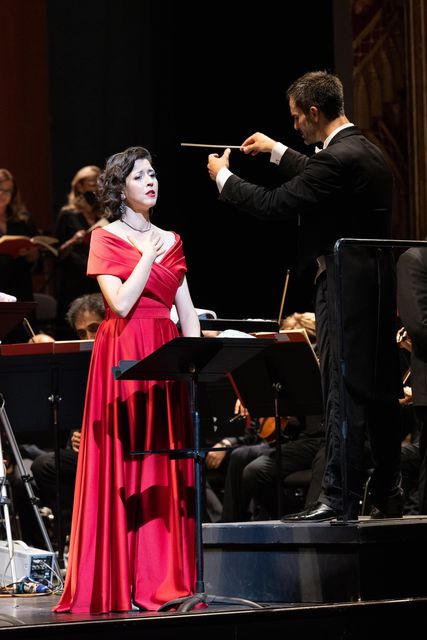 Lisette Oropesa as Elvira in I Puritani at Teatro di San Carlo