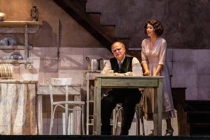 Lisette Oropesa as Gilda and Roberto Frontali as Rigoletto in Rigoletto at Teatro dell'Opera di Roma