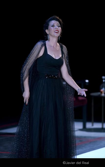 Lisette Oropesa as Violetta Valery in La traviata at Teatro Real