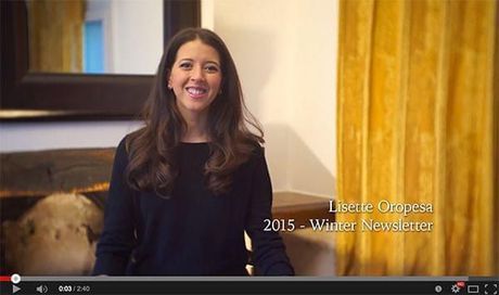 Lisette Oropesa in Paris for her 2015 Winter Newsletter