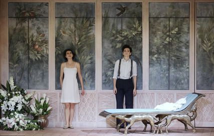 Lisette Oropesa as Giulietta and Marianne Crebassa as Romeo in I Capuleti e i Montecchi at Teatro alla Scala