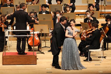 Lisette Oropesa as Soprano and Luca Salsi as Baritone in Concert at NBS Japan Performing Arts Foundation