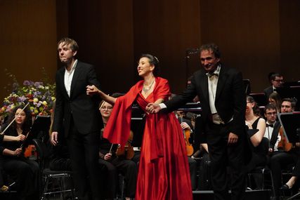 Lisette Oropesa as Soprano, Benjamin Bernheim as Tenor and Marco Armiliato in Concert at Festspielhaus Baden Baden