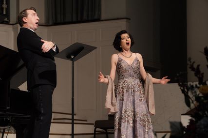 Lisette Oropesa as Soprano and Joshua Dennis as Tenor in Concert at Opera Louisiane