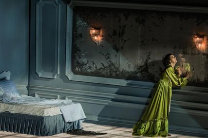 Lisette Oropesa as Violetta Valery in La traviata at Greek National Opera