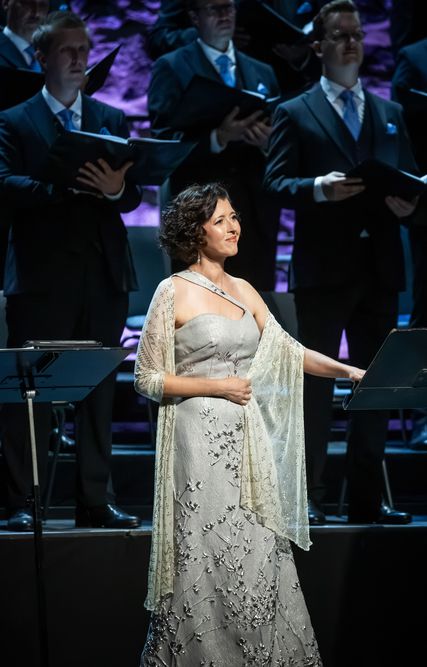 Lisette Oropesa as Norma in Norma at Savonlinna Opera Festival
