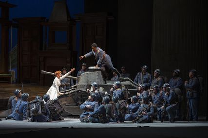 Lisette Oropesa as Marie in La fille du régiment at Lyric Opera of Chicago
