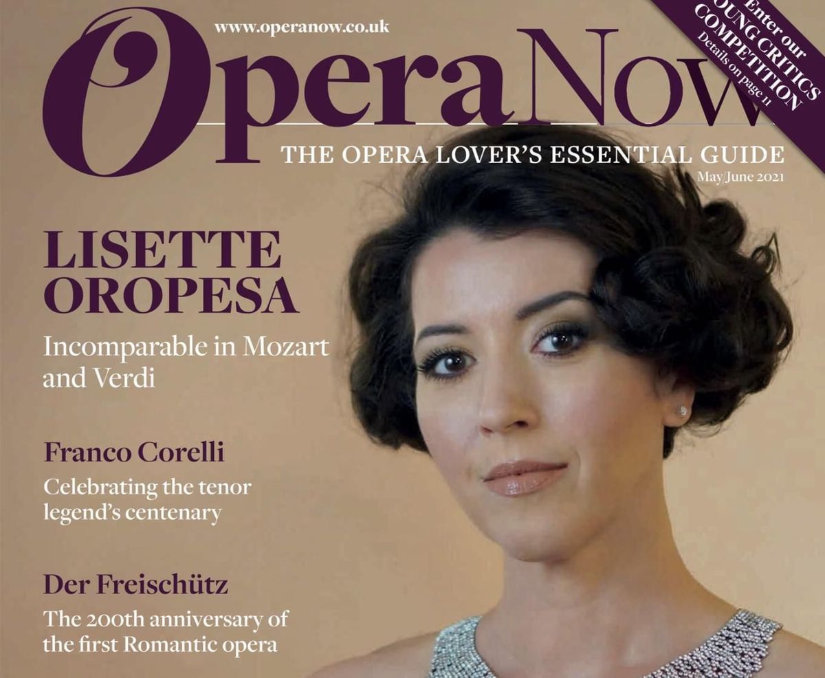 Lisette is interviewed by Opera Now Magazine for their May/June Cover