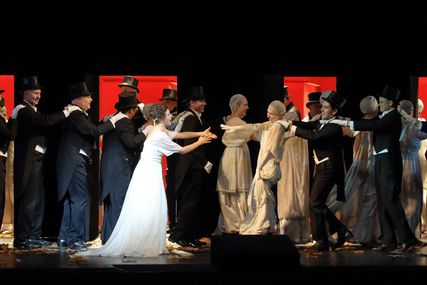 Lisette Oropesa as Violetta Valery in La traviata at Bayerische Staatsoper