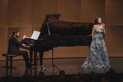 Lisette Oropesa as Soprano and Rubén Fernández Aguirre as Piano in Recital at Salzburger Festspiele