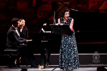 Lisette Oropesa as Soprano and Alessandro Praticò as Piano in Recital at Accademia Nazionale di Santa Cecilia