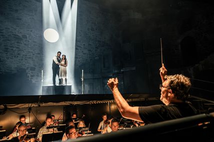 Lisette Oropesa and Amitai Pati with Yves Abel