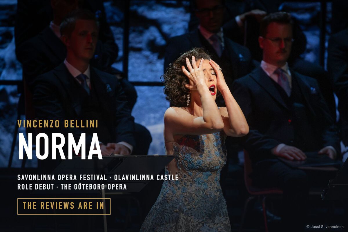 Lisette Oropesa as Norma at Olavinlinna Castle, Savonlinna Opera Festival