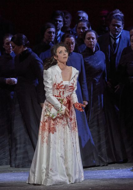 Lisette Oropesa as Lucia in Lucia di Lammermoor at Wiener Staatsoper
