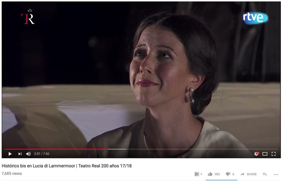 Lisette Oropesa Bis at the Teatro Real