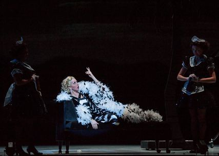 Lisette Oropesa as Cleopatra in Giulio Cesare at Michigan Opera Theatre