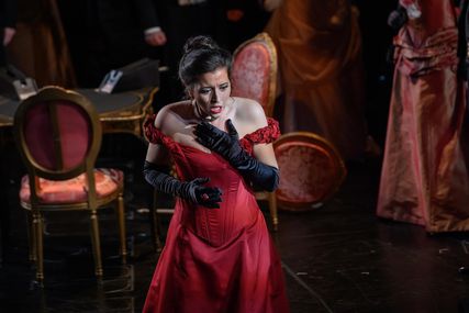 Lisette Oropesa as Violetta Valery in La traviata at Gran Teatre del Liceu