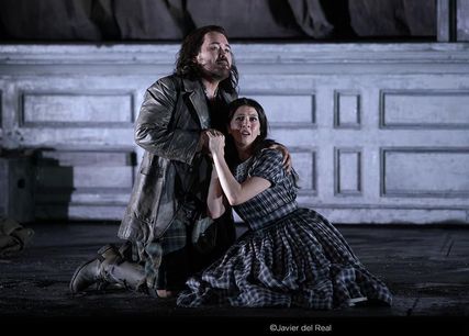 Lisette Oropesa as Lucia and Javier Camarena as Edgardo in Lucia di Lammermoor at Teatro Real