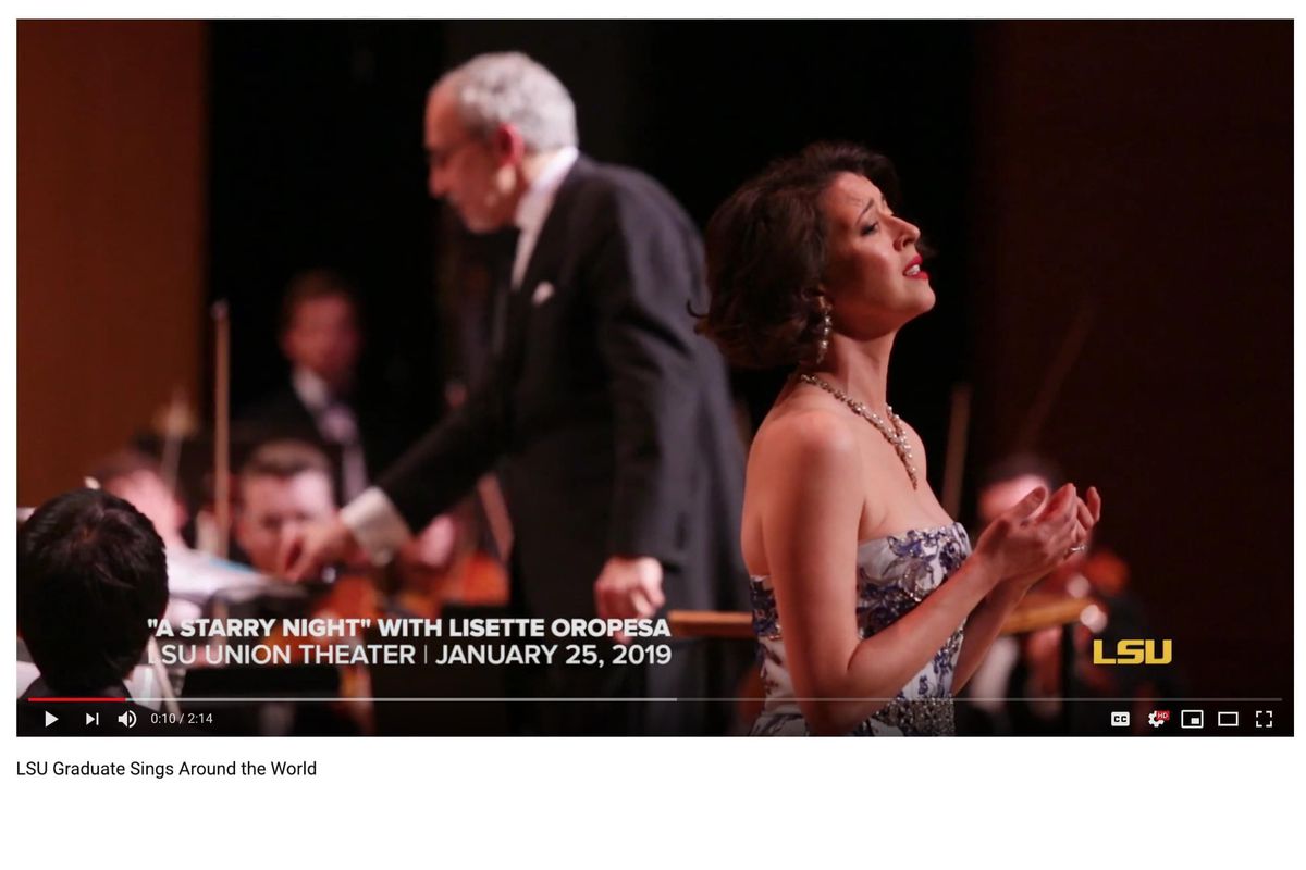 LSU Graduate Lisette Oropesa sings around the world.