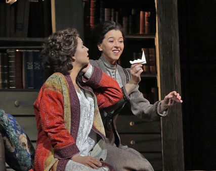 Lisette Oropesa as Sophie and Sophie Koch as Charlotte in Werther at Metropolitan Opera