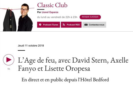 Lisette Oropesa interviewed in France Musique