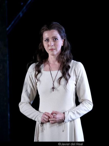 Lisette Oropesa as Gilda in Rigoletto at Teatro Real